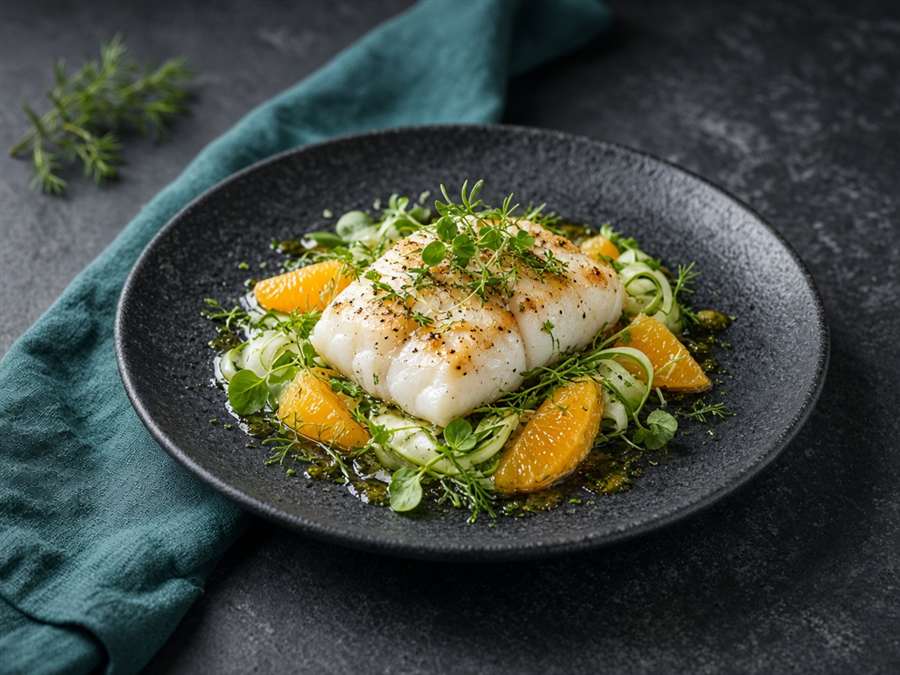 Assiette gastronomique de la carte TidalNights